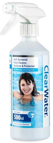 ClearWater 500ml Anti-Bacterial Cleaner, Hot Tub and Pool Vinyl Surface Spray Cleaner, Removes Dirt and Stains