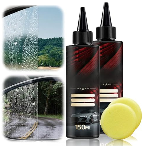 Car Glass Cleaner, 2026 New Window Cleaner, Glass Polishing Liquid,Auto Glass Polish,Car Compound Windshield Oil Film Remover (2)