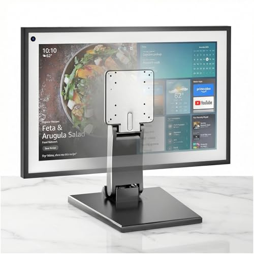 GAYUPLO Touchscreen Monitorständer Erhöhung PC Halterung Schreibtisch VESA 75x75mm 100x100mm Bildschirm Standfuss POS Mount Arm für Tisch Schwarz (27in)