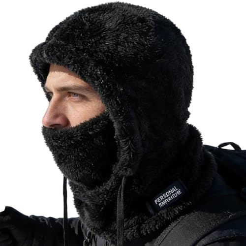 Vinter Beanie Mössa | Sammetsmössa Med Halsduk | Vindtät Snömössa Med Ansiktsskydd | Till Utomhusvinter Skidåkning Snowboard Motorcykel Cykling Vandring
