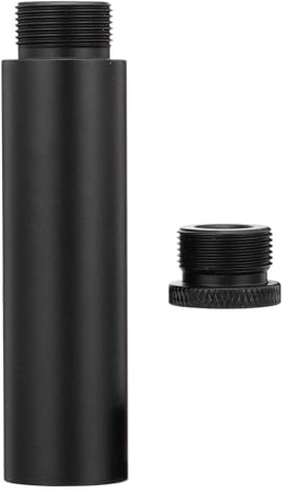 PRETYZOOM Extensión Firme de Aleación para de Micrófono Soporte de Negro, Tubo Estable y de 5/8 Pulgadas para Brazo de Suspensión Ajustable