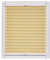 Sunlines Plissee Made in Germany, Tageslicht, Crepes Uni Klemmfix, Weisse Schiene, 70 x 150 Plissee, Stoff, Gelb, 70 x 2.3 x 150 cm, 1 Einheiten