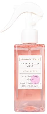 Sunday Rain Acai Berry Hair & Body Mist, Refreshing & Fruity, Vegan & Cruelty-Free, 200ml