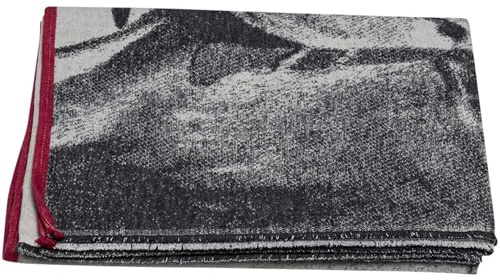 David Fussenegger [W2307] Baumwolldecke Kuh fotorealistisch Filz, 200x140 cm