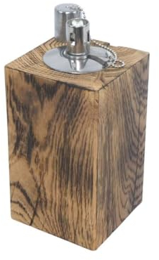 Gartenfeuer Feuerstelle Brennholz Ölfackel Gartenlicht Holzfackel - 15cm geflammt