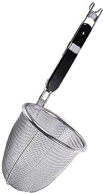 IMIKEYA Unbleached Coffee Filters Stand Stainless Steel Mesh Sieve for Handheld Strainer