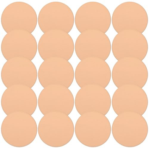 HJZHII 20 Stück Runder Make Up Schwamm, Makeup Schwämmchen Puderquaste Schwamm Gesichts-Make-up Kosmetik Applikatoren für flüssige Grundierung Puder Foundation
