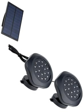 FUTUREORYY Lampe de Jardin Solaire Étanche RGB pour Piscine et Étang Éclairage Décoratif Extérieur avec Câble Long Lampe Submersible Durable pour Terrasse Fête Camping Mariage Halloween