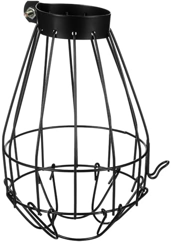 EXAOMBLE Abat-Jour Céramique pour Reptiles Grille Anti-Brûlure Renforcée, Protection pour Lampe Chauffante Adaptée aux Terrariums et Petits Habitats d'animaux Nocturnes