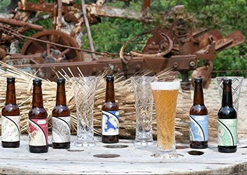 Baci Milano Cheers-Bar Lot de 1 verre en acrylique + 1 bière artisanale 33 ml (étiquette Avio)