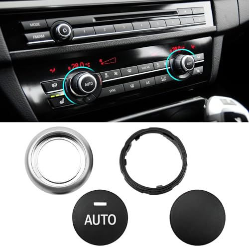 TTCR-II manopola aria condizionata Compatibile con BMW Serie 5/6/7/X5/X6
