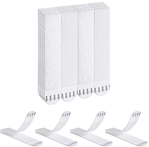 Ainiv Accroche Tableau Sans Percer, 8 Paires (16 Bandes), Bandes de Suspension pour Photos, Fixation Murale Bandes de Suspension pour Cardres, Posters et Décoration Sans Dommage (Grand)