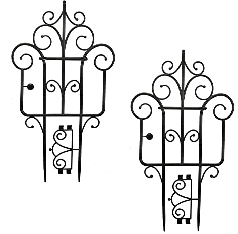 Sempoda Rankhilfe für Kletterpflanzen, Kunststoff, Rankgitter, Topfpflanzenhalterung, überlagerter Pflanzenrahmen, Halter für Innen- und Außenbereich, Zimmerpflanzen, Ranken, Blumen, Efeu, Erbsen, 4