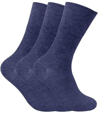 Paquete de 3 calcetines térmicos para diabéticos no elásticos para hombre para mala circulación, THRDIAM03, ^