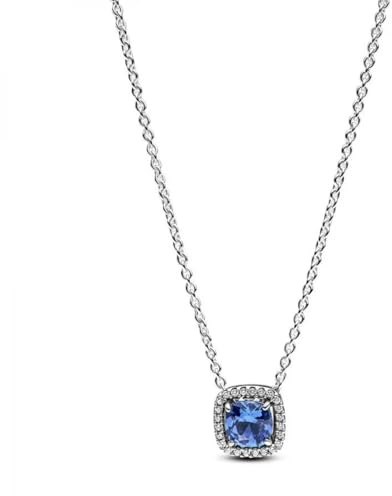 PANDORA Timeless 393560C01-45 collana aureola blu