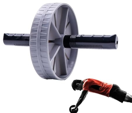 WJnflQN Roue à rouleaux abdominaux,Roue d'entraînement abdominale avec poignées antidérapantes - Roue abdominale pour la salle de gym à domicile, confort de stabilité amélioré pour un entraînement