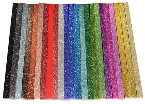 Angoily 460 piezas de papel plegable estrellas con purpurina tiras de papel para estrellas fröbelsten manualidades tiras de papel estrella coloridas para origami accesorios plegables para papel
