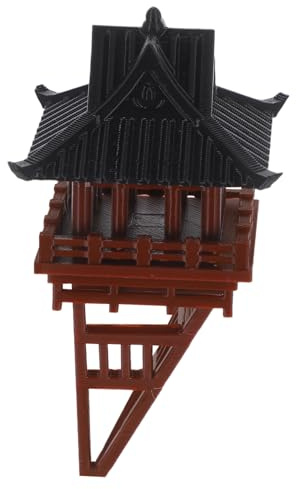 SEWOART Statua Padiglione Miniatura Plastica per Micro Decorazione Vintage per Bonsai Incantati e Padiglione Sospeso per Decor Casa