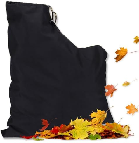 OIXEYA 1 Pièces Sac Aspirateur Universel pour Souffleur de Feuilles, Sac de Collecte de Remplacement pour Souffleur, Sac pour Aspirateur Souffleur, Ramasse Feuilles Mortes, Noir