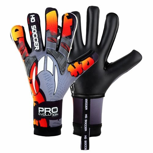 HO Soccer Pro Evolution Graffiti RN Orange Art Guantes de Portero, Unisex niño.