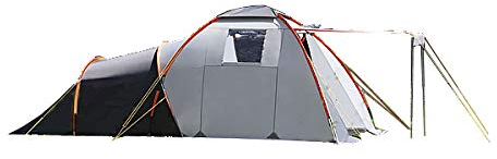 dwt Campingzelt Nova für 4 Personen, 265x480x195 cm, wasserdichtes Familienzelt mit Stehhöhe, UV-beständiges Polyester 75D, Größe:Gr. 3