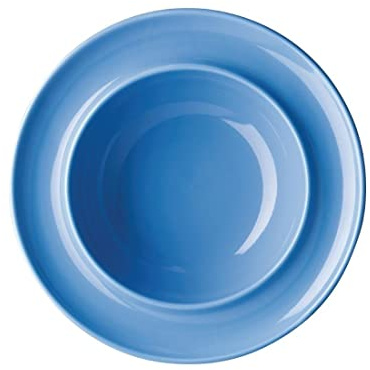 Olympia Heritage Raised Rim Bowl Blue 205mm (Pack of 4)