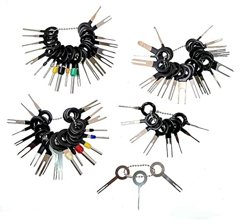 JZK Lot de 73 outils de démontage de bornes, connecteur électrique, extracteur de broche de terminal de voiture, câblage électrique de voiture, extracteur de broche