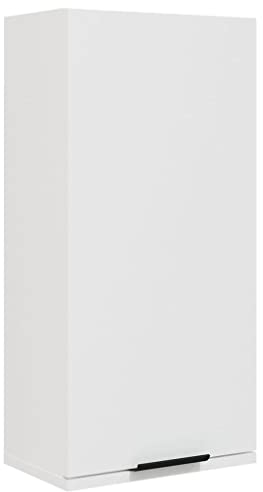 vidaXL Wand Badschrank Hängeschrank Wandschrank Badezimmerschrank Badmöbel Badezimmermöbel Aufbewahrungsschrank Weiß 32x20x67cm
