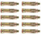 Kippen 9029C1 Lot de 10 chevilles à expansion avec tête hexagonale M10 x 75 mm.