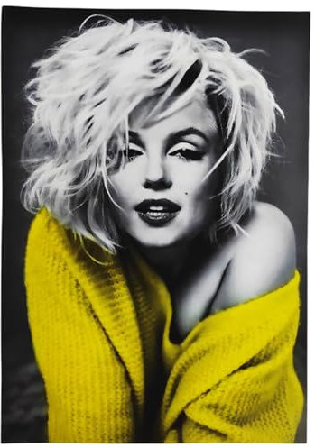KUSTOM ART Poster Decorativo da Parete Serie Star di Hollywood Marilyn Monroe Stampa Artistica su Carta Patinata 42x30 cm Senza Cornice