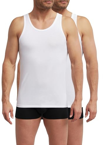 Dim Débardeur Homme Thermorégulateur en Coton Sport x2