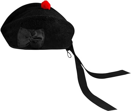 Glengarry Chapeau écossais Traditionnel en Laine Acrylique Tartan Glengarry Accessoires