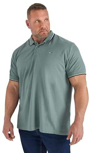 Badrhino Big & Tall Tipped Core Polo Shirt - Men's - Plus Size Curve