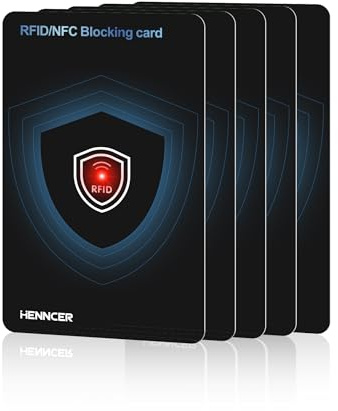2026 NEW RFID Blocking Card Set with Indicator Light,Wallets Shield,Credit Card Protector, NFC Bank Debit Blocker,Anti-Skimming Protection For ID Passport Travel For Men/Women (5)