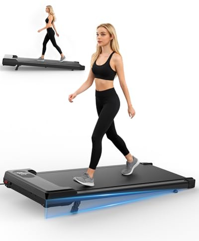Cinta de Correr Plegable, Cinta de Andar para Casa Silenciosa (<50 dB) - Walking Pad Compacto para Oficina y Hogar, 120 kg, 1-8 km/h, 6° Inclinación - Treadmill for Home