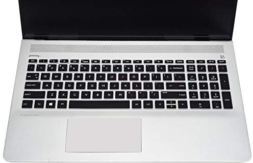 Keyboard Cover Skin Compatible HP Pavilion 15.6 2018 NewSeries,HP Pavilion x360 15-BR075NR,HP Pavilion 15-BS 15-BW 15-CC 15-CB 15-CD,HP Envy x360 15M-BP 15M-BQ,17.3 HP Envy 17M 17-BS(Black)