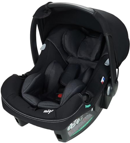 NANIA Rimini, Siège auto bébé ceinturé, 0-87 cm R129 i-Size, dès la naissance à 13 kg, Groupe 0+, Appuie-tête réglable, Protection Latérale, insert lombaire et de réduction