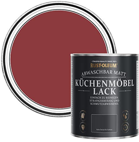 Rust-Oleum Red Kitchen Cupboard Paint in Matt Finish - Empire Red 750ml