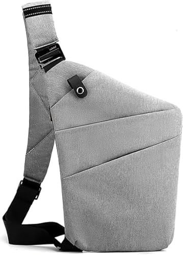 BIRDDIE Bolso de Hombro Hombre y Mujer Bolsa Cruzada con Correa Ajustable Bandoleras Pequeñas Sling Bag para Deportes al Aire Caminar Viajar Ciclismo