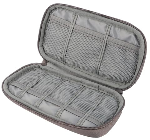 EXCEART De Rangement USB Organisateur Compact pour Accessoires Électroniques avec Fermeture À Glissière Antichoc Poche Filet Respirante Idéal pour Voyage