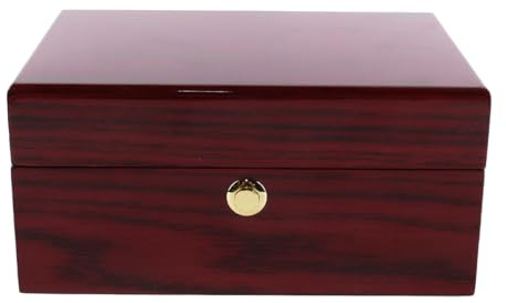 ACOLY Coffret à montres en bois avec coussin amovible, présentoir de montres de luxe, boîte de rangement pour bijoux
