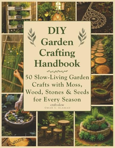 DIY Garden Crafting Handbook: 50 Slow-Living Garden Crafts with Moss, Wood, Stones and Seeds for Every Season (Craft it Slow)