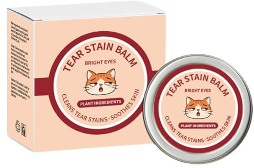Détachant les larmes – Baume nettoyant pour chiot et chat, soin des larmes pour chien, aide au toilettage pour animaux de compagnie | Idéal pour besoins de nettoyage doux des yeux pendant les séan