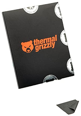 Thermal Grizzly - Carbonaut 25x25x0,2mm) - Für Intel/AMD-CPUs - Carbon-Thermopad für maximale Wärmeleitfähigkeit - Wiederverwendbare und anpassungsfähige Oberfläche CPU/GPU/PS4/PS5/Xbox