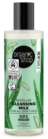 Organic Shop Leche Limpiadora Micelar para todo tipo de piel Aguacate y Aloe (150ml)