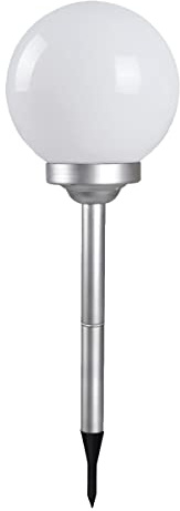 JUANIO Bolas de Luz Solar para jardín, Lámparas LED de jardín, Bolardo solar, Iluminación solar exterior - Diámetro 20 x Altura 53 cm