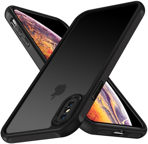 iVoler Cover Opaca per iPhone XS e iPhone X 5.8 Pollici, [Protezione Della Fotocamera] [Antiurto di Grado Militare] Custodia Traslucida Posteriore Ultra Sottile Anti-Impronte Protettiva Case