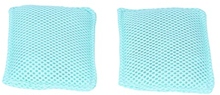 Qcwwy 2 Pezzi di Strofinaccio da Sacchetto per Lavare i Piatti, in Ceramica, per la Casa, in Tessuto a Rete, Strumenti per la Pulizia della Casa, per Lavare la Lavastoviglie,