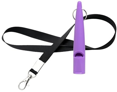 Dog Whistle No. 211.5 with Whistle Strap Ideal for Dog Training,Food-Grade ABS Material,Standardized Frequency for Recall,Loud and Far-Reaching,Long-Range Training Whistle for Most Breeds(Purple)
