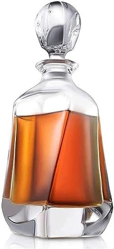 DEFBOW karaff whiskykaraff vinkaraff whiskyglas karaff, 700 ml kristallkaraff whiskyglas